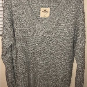 NEW✨ oversized waffle v-neck sweater